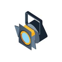 A light with a lens on it vector