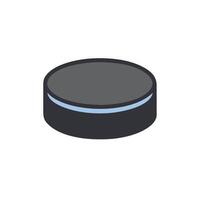 A hockey puck icon on a white background vector