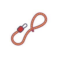 A rope with a hook on it vector