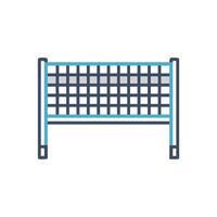 A tennis net icon on a white background vector