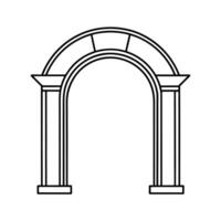 Architecture archway illustration design vector