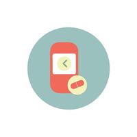 A pill and a pill bottle icon vector