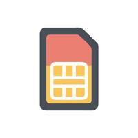 A sim card icon on a white background vector