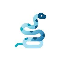 A snake with blue dots on it vector