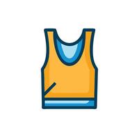 A yellow vest icon on a white background vector