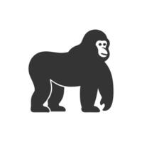 Gorilla icon illustration on white background vector