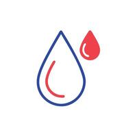 Blood drop icon, illustration vector