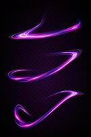 Discover vibrant Neon Light Effects ideal for creative and artistic design projects vector