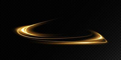 An Elegant Gold Light Cascading Gracefully on a Deep and Dark Canvas Background Surface vector