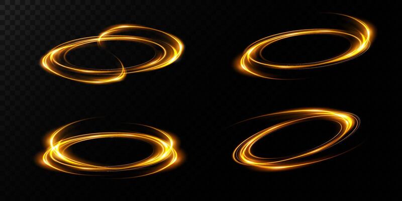 Explore Dynamic Golden Swirls and Stunning Light Effects Perfect for Your Media Projects