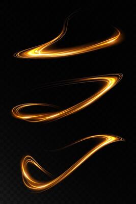 Stunning Dynamic Golden Light Effects Enveloped by a Rich and Deep Black Background