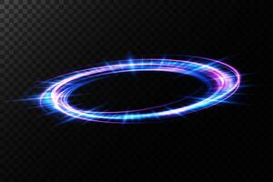 Experience the magic of Dynamic Futuristic Circular Light Effects that mesmerize and inspire vector