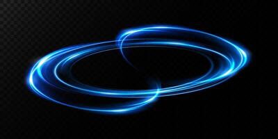 Captivating Dynamic Blue Light Swirls on a Dark Background Create a Mesmerizing Scene vector