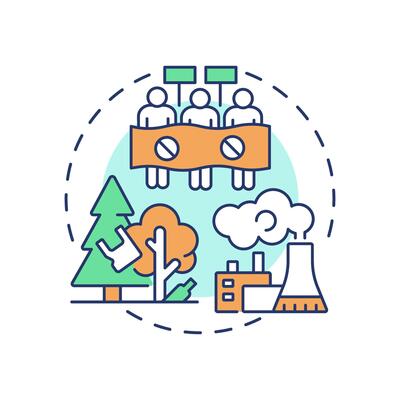 Human caused incidents multi color concept icon. Type of critical events. Travel risk management. Round shape line illustration. Abstract idea. Graphic design. Easy to use in promotional material