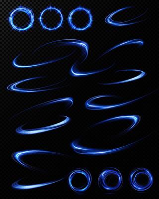 Experience Dynamic Blue Light Effects and Trails perfectly crafted for your Media Projects