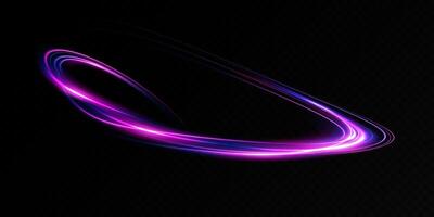 Experience the Dynamic Light Trail Set Against a Deep, Dark Background in This Artwork vector