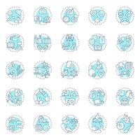 Life idioms soft blue concept icons. Personal growth, development. Success, knowledge. Icon pack. Round shape illustrations for infographic, presentation. Abstract idea vector