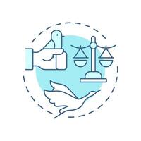 Bird in hand worth two in bush multi color concept icon. Value, balance. Metaphor, success. Round shape line illustration. Abstract idea. Graphic design. Easy to use in infographic, presentation vector