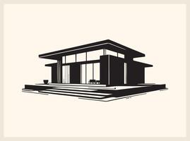 Minimalist Home Design with Modern Touch vector