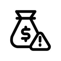 return on investment line icon. Clean and minimalist icon for websites and mobile apps. vector
