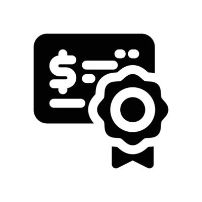 bond glyph icon. Strong and solid icon for websites and mobile apps.