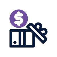 reward dual tone icon. Sleek and modern icon for websites and mobile apps. vector