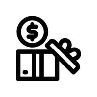 reward line icon. Clean and minimalist icon for websites and mobile apps. vector