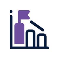 initial public offering dual tone icon. Sleek and modern icon for websites and mobile apps. vector