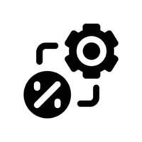 loan management glyph icon. Strong and solid icon for websites and mobile apps. vector