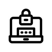 safe transfer line icon. Clean and minimalist icon for websites and mobile apps. vector