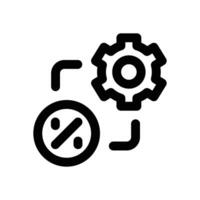 loan management line icon. Clean and minimalist icon for websites and mobile apps. vector