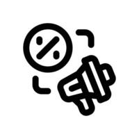 megaphone line icon. Clean and minimalist icon for websites and mobile apps. vector