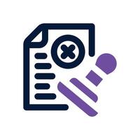 denied dual tone icon. Sleek and modern icon for websites and mobile apps. vector