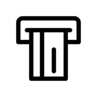 insert card line icon. Clean and minimalist icon for websites and mobile apps. vector