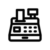 cashier machine line icon. Clean and minimalist icon for websites and mobile apps. vector