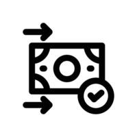 mobile transfer line icon. Clean and minimalist icon for websites and mobile apps. vector