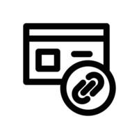 link pay line icon. Clean and minimalist icon for websites and mobile apps. vector