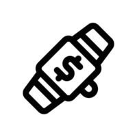 wristwatch line icon. Clean and minimalist icon for websites and mobile apps. vector