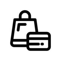 online shopping line icon. Clean and minimalist icon for websites and mobile apps. vector