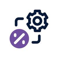 loan management dual tone icon. Sleek and modern icon for websites and mobile apps. vector