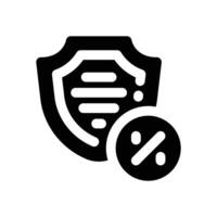 shield glyph icon. Strong and solid icon for websites and mobile apps. vector