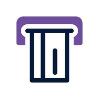 insert card dual tone icon. Sleek and modern icon for websites and mobile apps. vector