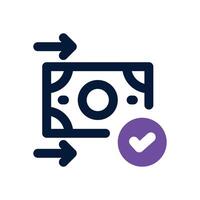 mobile transfer dual tone icon. Sleek and modern icon for websites and mobile apps. vector