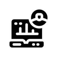 demographic glyph icon. Strong and solid icon for websites and mobile apps. vector