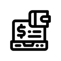 ewallet line icon. Clean and minimalist icon for websites and mobile apps. vector