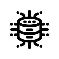 fintech data line icon. Clean and minimalist icon for websites and mobile apps. vector