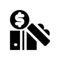 reward glyph icon. Strong and solid icon for websites and mobile apps. vector