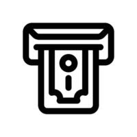 atm line icon. Clean and minimalist icon for websites and mobile apps. vector