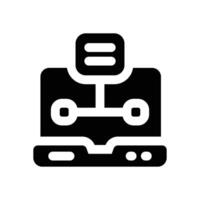 data glyph icon. Strong and solid icon for websites and mobile apps. vector