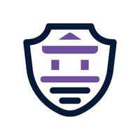 secure dual tone icon. Sleek and modern icon for websites and mobile apps. vector